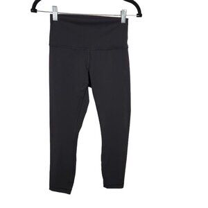Lululemon Wunder Under Crop‎ Leggings in Black - Size 6